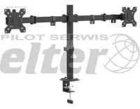 Uchwyt do dwóch monitorów do blatu